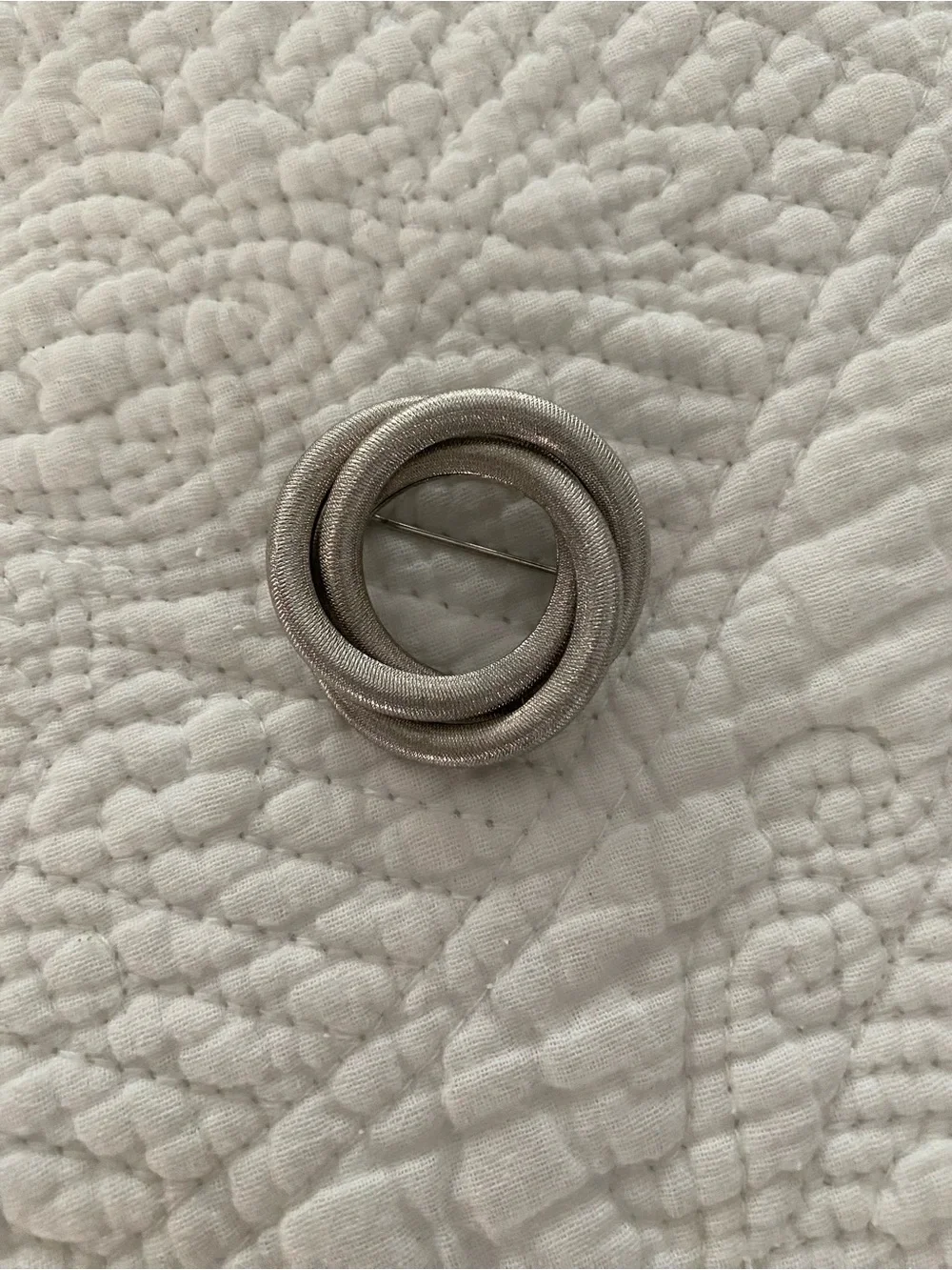 Sarah Coventry Vintage Silver-tone Coiled Circles Brooch